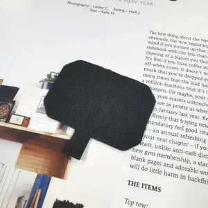 Patch de lanière pour téléphone portable universel attache de coque en tissu noir résistant