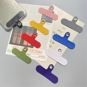 Kleurrijke telefoon koord tab patch universele mobiele telefoon ophangen accessoires