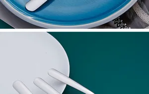 Set de cucharas de acero inoxidable cocina hogar cuchara de sopa vajilla de metal