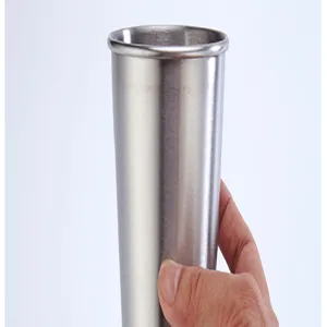 Roestvrijstalen pint beker 16oz enkelwandige metalen bierbeker koude drank voor bar.