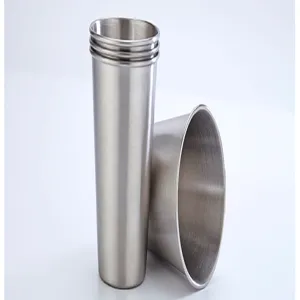 Roestvrijstalen pintbeker 16oz enkel laags opgerolde rand metalen bierbeker koud.