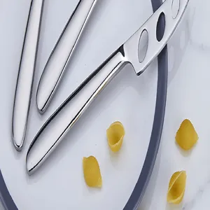 Ensemble de couteaux à fromage en acier inoxydable spatule à beurre détail ustensile de cuisine.
