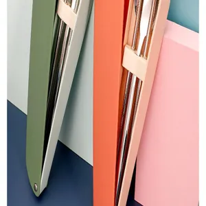Ensemble de couverts portables en acier inox 304 avec boîte, baguettes et cuillère.