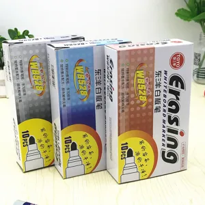 Vista detallada de las cajas de rotuladores para pizarra blanca Dong Sanyang, modelo WB528, 10pcs.