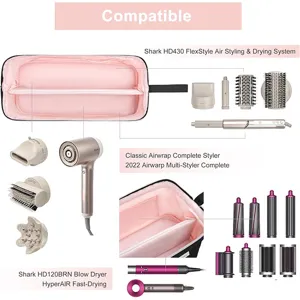 Borsa da viaggio per asciugacapelli e strumenti per lo styling, organizer impermeabile.