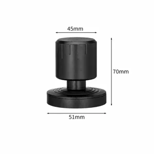Coffee mini constant pressure tamper with black base, 51mm precision coffee distributor tool.