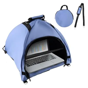 Tragbarer Laptop Sonnenschutz Blendschutz für Outdoor Arbeit, Notebook Zelt mit Tasche.