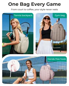 Vielseitiger Tennisrucksack mit Schuhfach und Schlägerhalter für Outdoor-Sportarten.