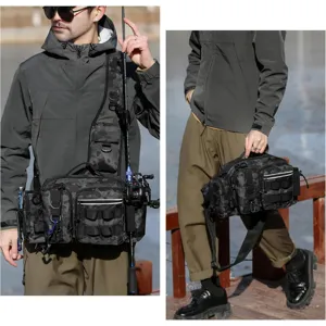 Multifunktionale Tarn-Angeltasche, Brusttasche, Hüfttasche und Umhängetasche für Outdoor.