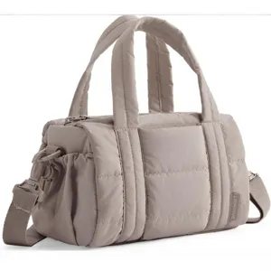 Lightweight Puffer Tote Bag Quilted Nylon Shoulder Bag with Top Handles for Women