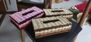 Χειροποίητο πλεκτό κουτί χαρτομάντιλου, δημιουργική θήκη χαρτοπετσέτας για σπίτι, αμάξι.