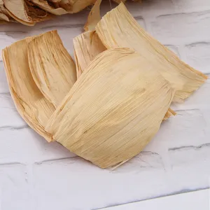 Natürliche getrocknete Maisblätter Detailansicht, ideal für DIY-Basteln, Weben und Dampfen.