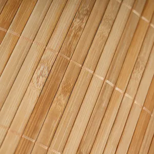 Detailed close-up view of natural bamboo woven texture, premium eco-friendly material craftsmanship