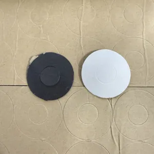 Couvercle arriere de mouvement d'horloge en mousse EVA adhesif double face noir et blanc