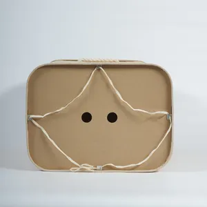 Cesta para la ropa plegable con tapa gran capacidad caja de almacenamiento para el hogar