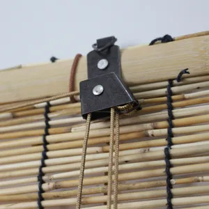 Meccanismo di bloccaggio della corda per tenda in canna di bambù accessorio