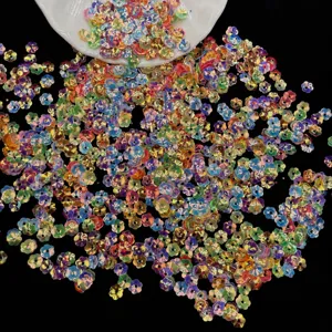 6-8mm colorful curved plum blossom sequins mixed handmade DIY accessories wholesale