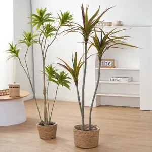 Coprivaso in Paglia Naturale Tessuta Cestino per Piante da Scrivania Fatto a Mano Stile Giapponese Decorazione per la Casa