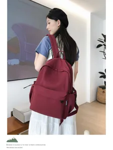 Lässiger minimalistischer Rucksack mit großem Fassungsvermögen für Damen und Herren Alltag