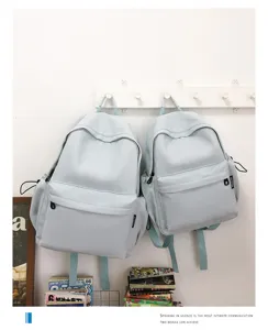 Japanischer Stil einfacher leichter Schulrucksack für Studenten große Kapazität Reise Freizeittasche