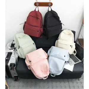 Japanischer minimalistischer großer Kapazität Freizeit Rucksack für Studenten Reise Schultertasche