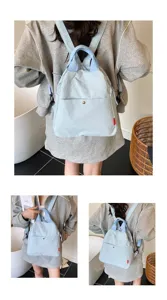Stylish candy color multi-functional backpack for daily commute and outdoor travel