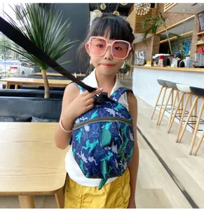 Cute toddler dinosaur backpack with anti-lost leash, perfect gift for kids 1-3 years old.