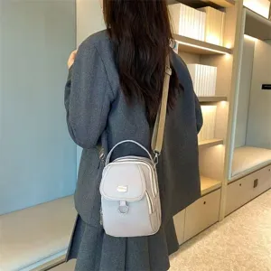 Sac a main bandouliere en tissu Oxford pour femme, petite pochette telephone casual multi