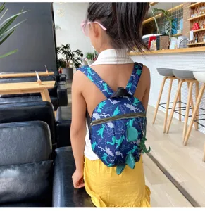 Infant dinosaur backpack toddler cute anti-lost school bag for 1-3 years old children 1pc