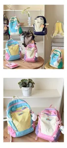 Kinder Farblock Rucksack schultasche leicht kinder tägliche outdoor tagesrucksack