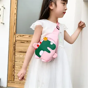 Borsa tracolla dinosauro bambini, piccolo zaino moda casual all'aperto per ragazzi e ragazze.