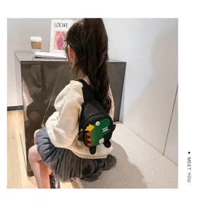 Sac de poitrine dinosaure mignon pour enfants garçon sac bandoulière élégant voyage en plein air