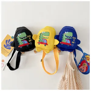 Kinderen schattige dinosaurus cartoon borsttas peuter crossbody tas vrijetijdstas