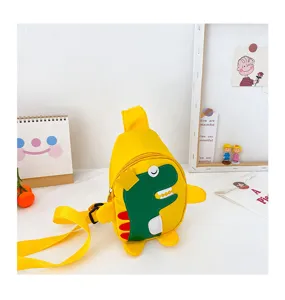 Sac de poitrine dinosaure mignon pour enfants garçons sac bandoulière élégant voyage en plein air