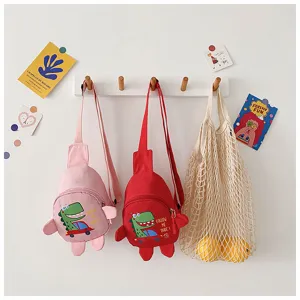 Leuke cartoon dinosaurus kinderen borsttas jongens en meisjes crossbody tas dagelijks
