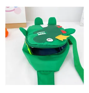Sac de poitrine dinosaure mignon pour enfants garçon sac bandoulière élégant voyage.