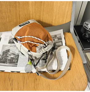 Outdoor lightweight single shoulder crossbody bag casual travel bag with tennis charm new style