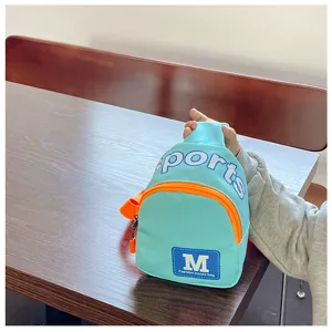 Kinder borsttas jongens meisjes lichtgewicht schoudertas gekleurde mode casual tas