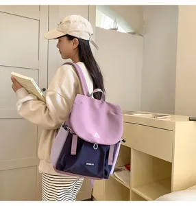 Casual women backpack large capacity travel school bag lightweight daypack for daily use new style