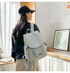 Casual large capacity travel backpack for women, lightweight outdoor sports computer school bag.
