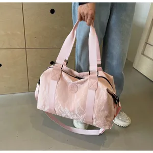 Große kapazität wasserdichte PU leder reise tasche sport fitness tasche für damen.