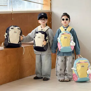 Koreanischer Stil Farbkontrast Kinder Schulranzen leicht süßer Dopamin Outdoor Rucksack