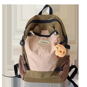 Kinder Kontrastfarbe Rucksack süße lässige Schultasche leichter Outdoor Tagesrucksack für Kind