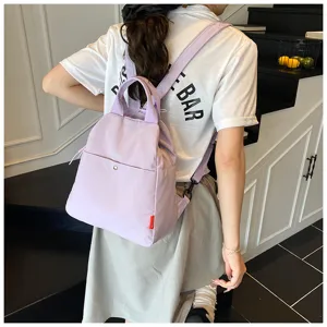 Casual candy color multi-functional women backpack stylish commuting daily travel bag