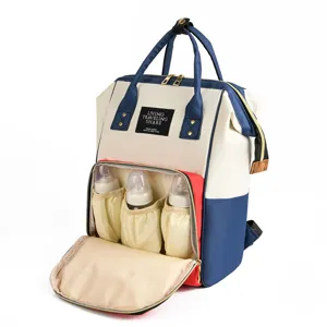 Sac à dos à langer multifonctionnel de grande capacité élégant sac de voyage maman