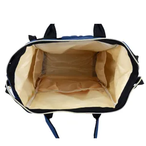 Sac à dos à langer multifonctionnel, grande capacité sac maman voyage avec ouverture large.