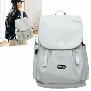 Casual backpack for women, large capacity travel school bag, lightweight daily outdoor daypack.