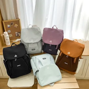 Casual large capacity backpack for women multi color school bag lightweight travel daypack