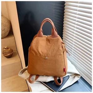 Stylish multi-functional casual backpack for women daily commuting travel candy color fashion bag
