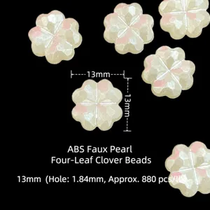 13mm ABS parel gefacetteerde klaver kralen voor DIY armband sieraden maken set